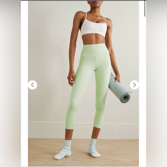 Lululemon Align cropped high-rise leggings - 23" Light Yellow Green - Picture 1 of 12